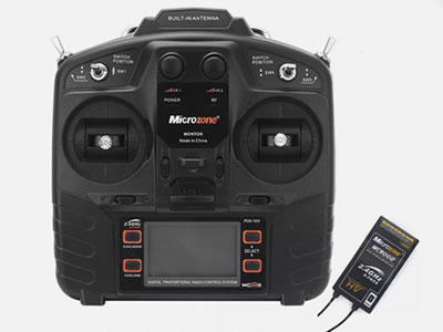 Microzone MC8B 2.4G 8CH Remote Control Transmitter and MC9002 Receiver